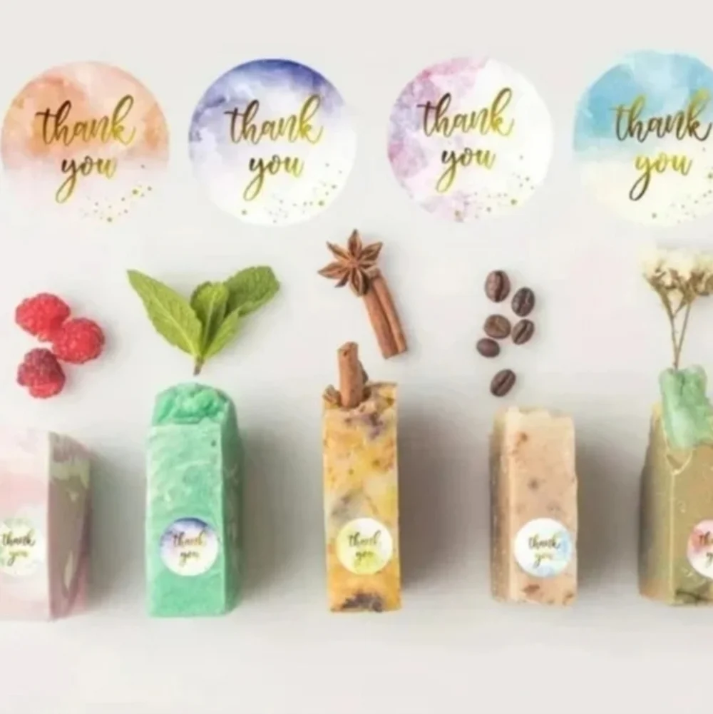 500 Pieces Roll Thank You Sealing Sticker